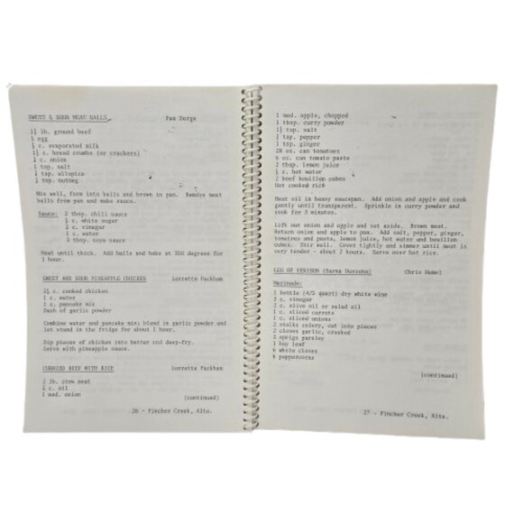 Vintage 1980s Cookbook Pincher Creek Society for Handicapped People Alberta BC - Picture 8 of 16